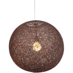 Candellux Caruba lampa wisząca 1x60W brązowa 31-26906