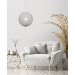 Candellux Caruba lampa wisząca 1x60W biała 31-26913