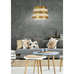 Candellux Americano lampa wisząca 1x60W beżowa/złota 31-32324