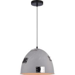 Candellux Patch lampa wisząca 1x60W szary/chrom 31-43160