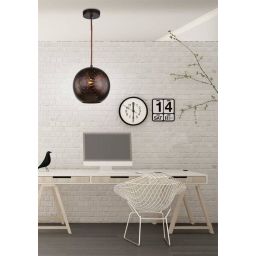 Candellux Sfinks lampa wisząca 1x60W brązowa 31-43283