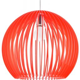 Candellux Haga lampa wisząca 1x60W czerwona 31-50413