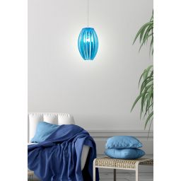 Candellux Abuko lampa wisząca 1x60W niebieska 31-55296