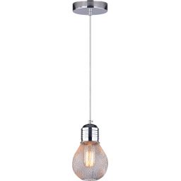 Candellux Gliva lampa wisząca 1x60W chrom 31-58652