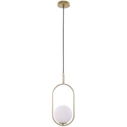 Candellux Cordel lampa wisząca 1x28W mosiądz/biały 31-73457