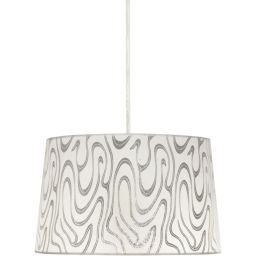 Candellux Tiger lampa wisząca 1x60W biały/srebrny 31-94462