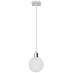 Candellux Oden lampa wisząca 1x40W chrom/biała 31-03232