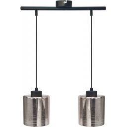 Candellux Cox lampa wisząca 2x60W czarna/chrom 32-53879