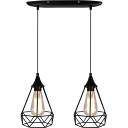 Candellux Graf lampa wisząca 2x60W czarna 32-62895