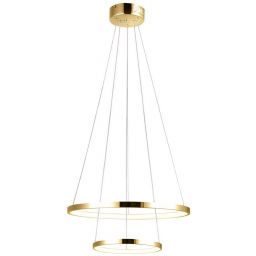Candellux Lune lampa wisząca 2x40W LED złota 32-76281