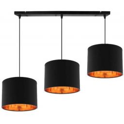 Candellux Candida lampa wisząca 3x40W czarna/złota 33-00736