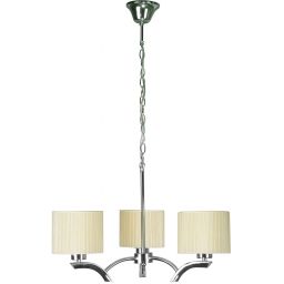 Candellux Draga lampa wisząca 3x60W kremowa/chrom 33-04208
