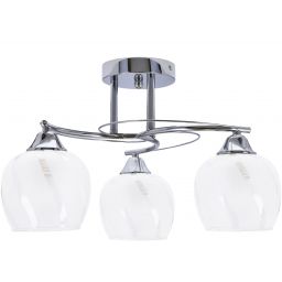 Candellux Prego lampa podsufitowa 3x40W chrom/przezroczysty 33-09456