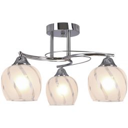 Candellux Prego lampa podsufitowa 3x40W chrom/przezroczysty 33-09456
