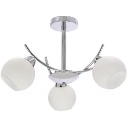 Candellux Amos lampa podsufitowa 3x40 W biała-chrom 33-34991