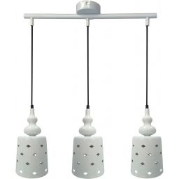 Candellux Hamp lampa wisząca 3x60W biała 33-51943
