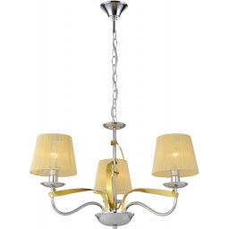 Candellux Diva lampa wisząca 3x40W chrom/złoty 33-55057