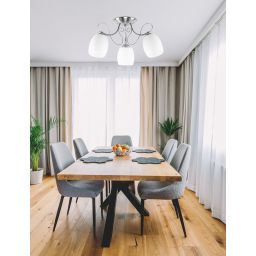 Candellux Amba lampa podsufitowa 3x40W biały/chrom 33-78025