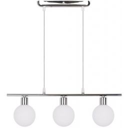Candellux Oden lampa wisząca 3x40W chrom/biała 33-03263