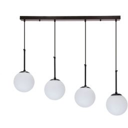 Candellux Pompei lampa wisząca 4x40W czarna/biała 34-09630