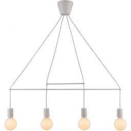 Candellux Alto lampa wisząca 4x40W biały mat 34-70906