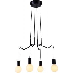Candellux Basso lampa wisząca 4x40W czarny mat 34-71019