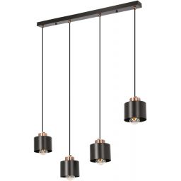 Candellux Olena lampa wisząca 4x60W czarna 34-78131