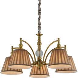 Candellux Austin lampa wisząca 5x40W patyna/brązowa 35-13859