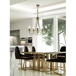 Candellux Muza lampa wisząca 5x40W patyna 35-69170