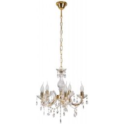 Candellux Maria Teresa lampa wisząca 5x40W złoty 35-94646