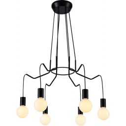 Candellux Basso lampa wisząca 6x40W czarny mat 36-71033