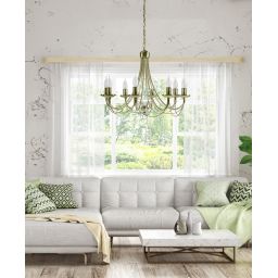 Candellux Muza lampa wisząca 8x40W patyna 38-69187