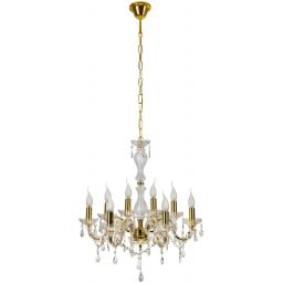 Candellux Maria Teresa lampa wisząca 8x40W złoty 38-94653