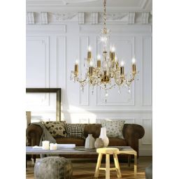 Candellux Maria Teresa lampa wisząca 9x40W złoty 39-95841