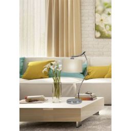 Candellux Draga lampa stołowa 1x60W kremowa/chrom 41-04239