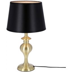 Candellux Prima Gold lampa stołowa 1x60W czarna/złota 41-09227