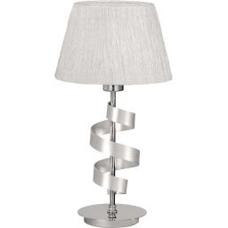 Candellux Denis lampa stołowa 1x60W chrom/biały 41-23476