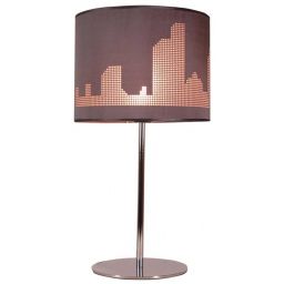 Candellux Manhattan lampa stołowa 1x60W chrom 41-55029