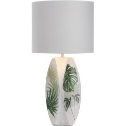 Candellux Palma lampa stołowa 1x60W biała/zielona 41-79978