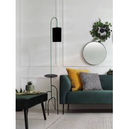 Candellux Ravello lampa stojąca 1x40W czarna/miętowa 51-00064