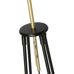 Candellux Tegola lampa stojąca 1x60W czarna/złota 51-00071