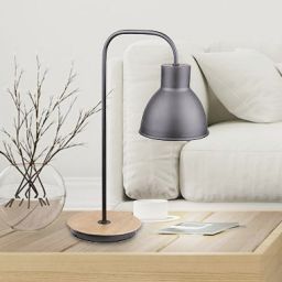 Candellux Vario lampa biurkowa 1x60W czarny/drewno 41-73488