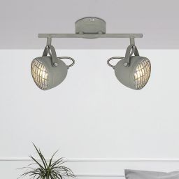 Candellux Pent lampa podsufitowa 2x50W szary 92-68057