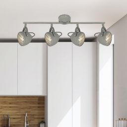 Candellux Pent lampa podsufitowa 4x50W szary 94-68071