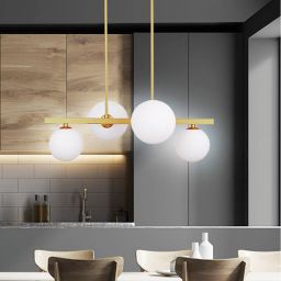 Candellux Kama lampa podsufitowa 4x28W mosiądz/biały 34-73426