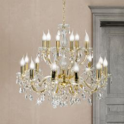 Candellux Maria Teresa lampa wisząca 18x40W złoty 30-94615