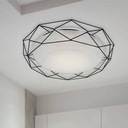 Candellux Sven plafon 1x24W biały/czarny 98-73167