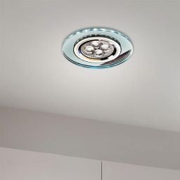 Candellux lampa do zabudowy 1x50W + 1x2,1W LED przezroczysty/chrom 2226941