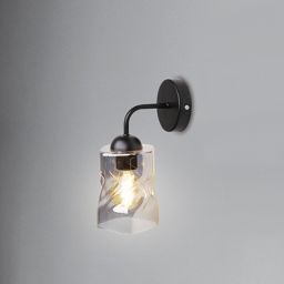 Candellux Felis kinkiet 1x60W czarny/przydymiony 21-00125