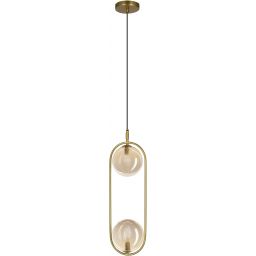 Candellux Cordel lampa wisząca 2x28 W mosiądz 32-44105